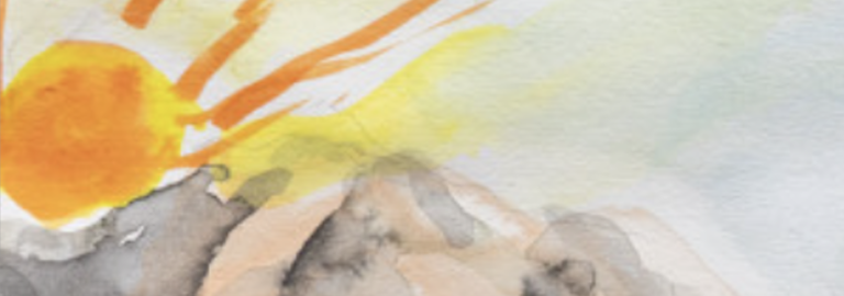 Sonnenaufgang - Aquarell