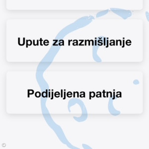 Oberfläche Demenz-App kroatisch